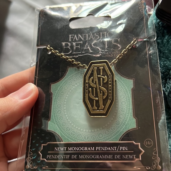 Fantastic Beasts Newt Monogram Pendant/Pin (NWT) - Picture 2 of 5